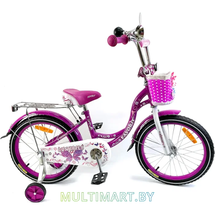 Детский велосипед Favorit Butterfly 18 (фиолетовый, 2020)
